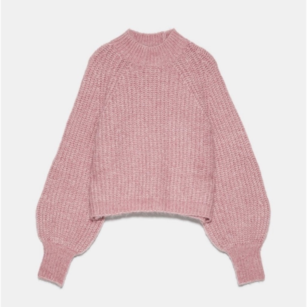 Zara chunky knit high neck sweater